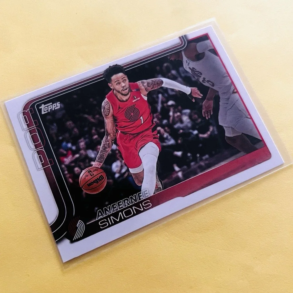2025-26 Topps Flagship Anfernee Simons #123 Portland Trail Blazers Base‎
